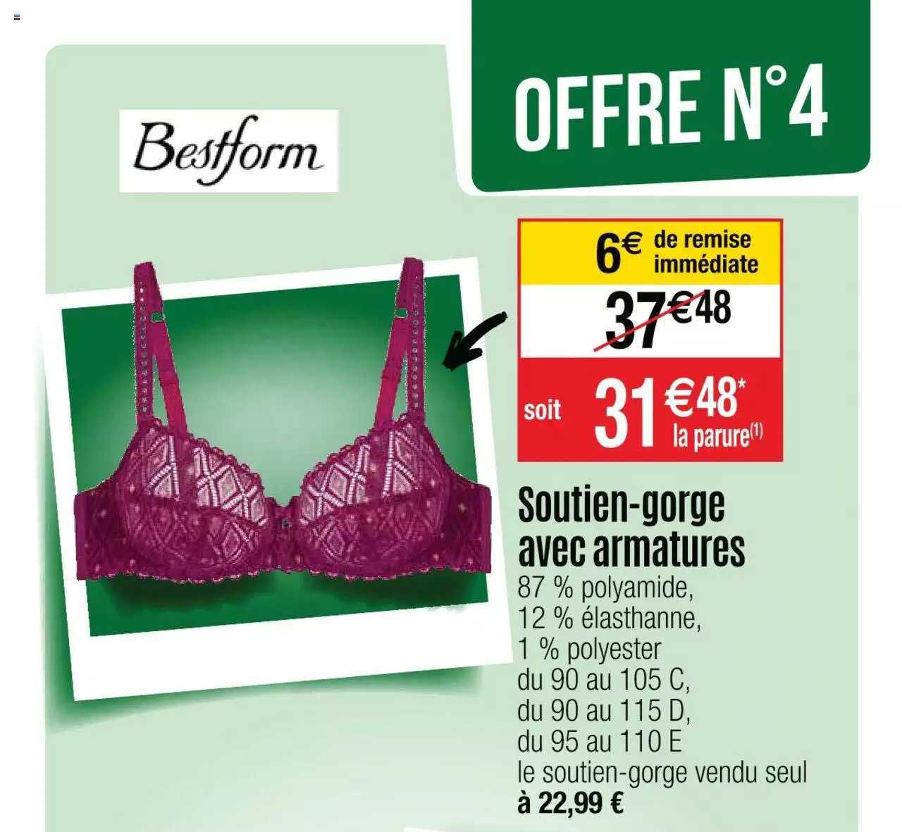soutien-gorge avec armatures bestform