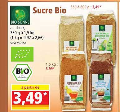 sucre bio bio sonne