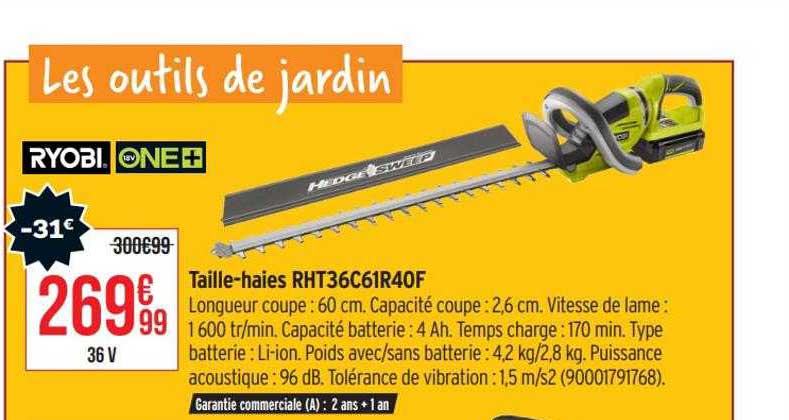 taille-haies rht36c61r40f ryobi