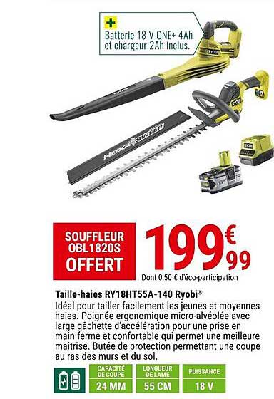 taille-haies ry18ht55a-140 ryobi