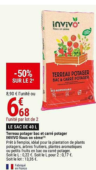 terreau potager bac et carré potager invivo nous on sème