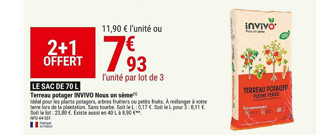 terreau potager invivo nous on sème