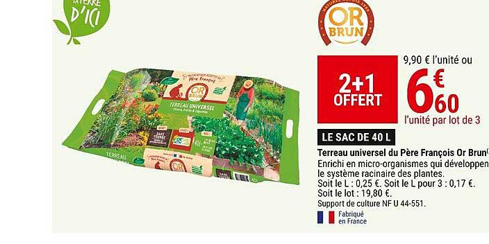 terreau universel du père françois or brun