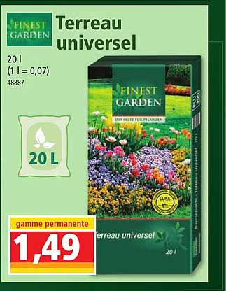 Terreau Universel Finest Garden