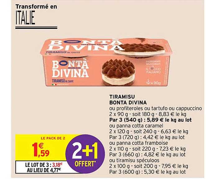 tiramisu bontà divina