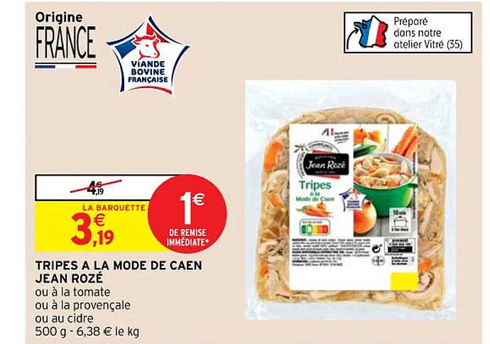 tripes à la mode de caen jean rozé