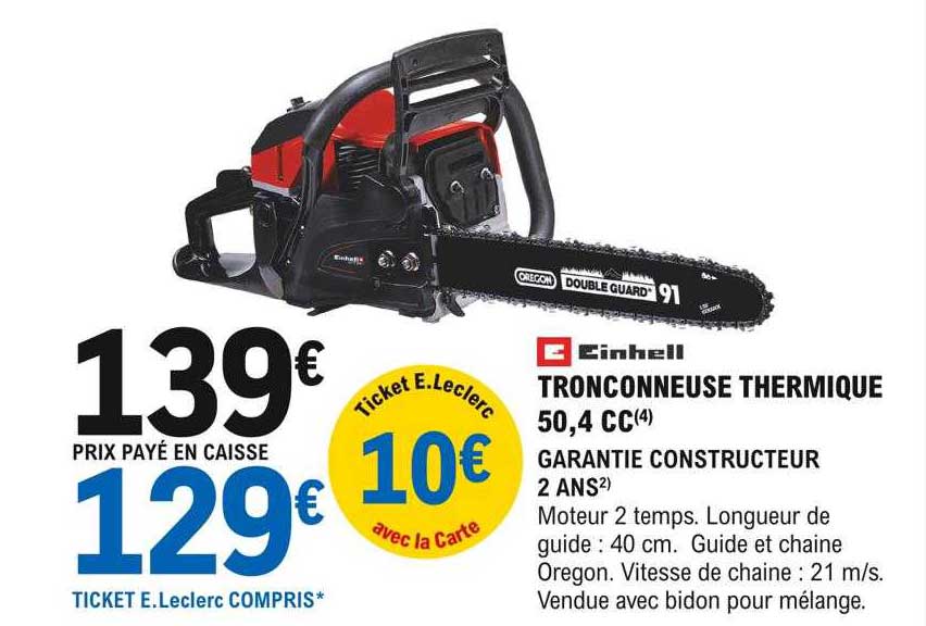 Tronçonneuse Thermique 50,4 Cc Einhell
