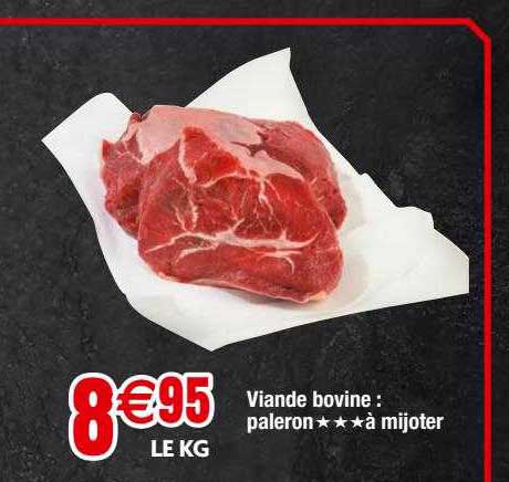 viande bovine : paleron***à mijoter