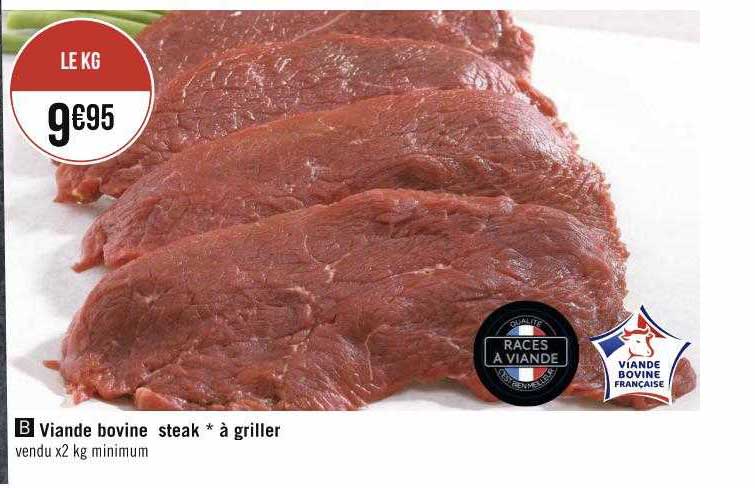 viande bovine steak*à griller