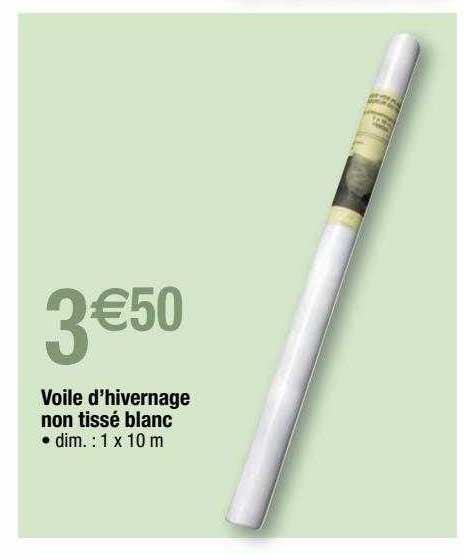 voile d'hivernage non tissé blanc