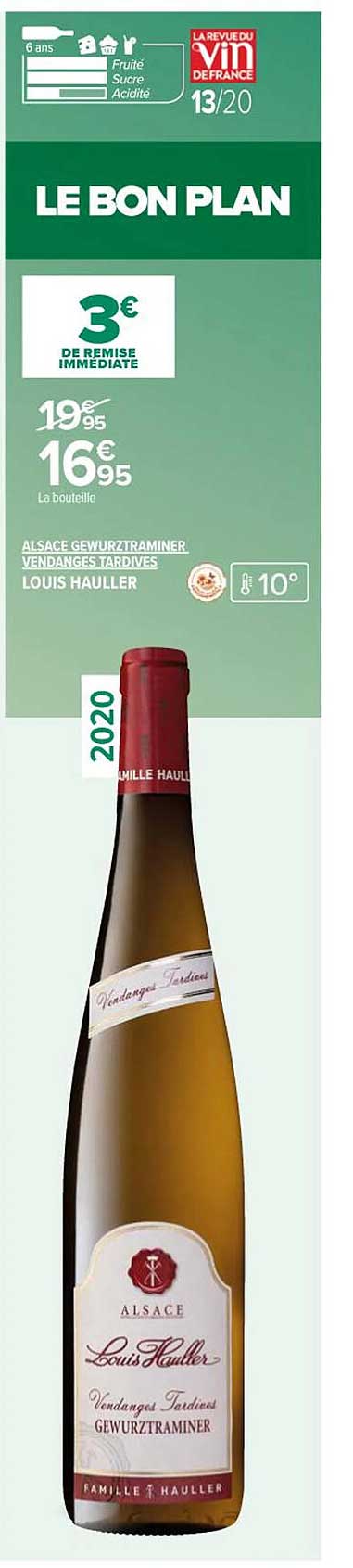 alsace gewurztraminer vendanges tardives louis hauller