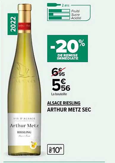 alsace riesling arthur metz sec