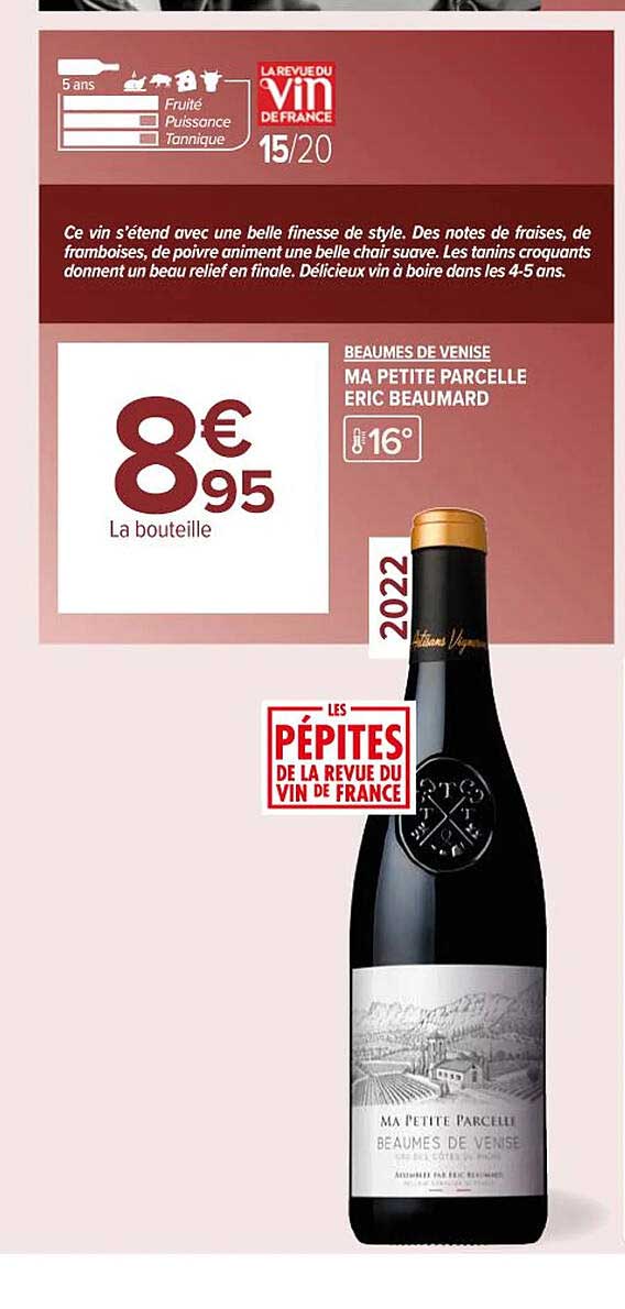 beaumes de venise ma petite parcelle eric beaumard