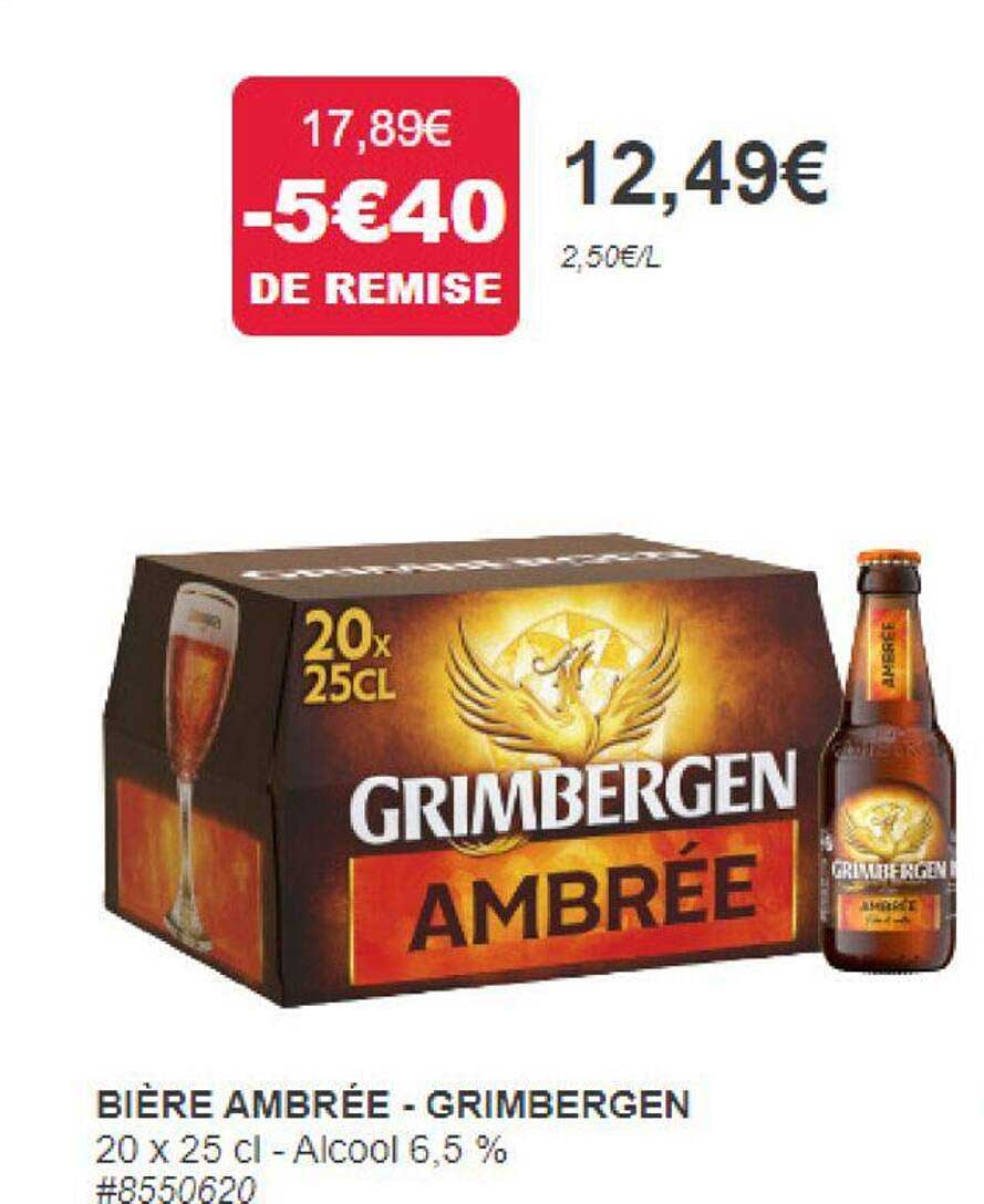 Bière Ambrée - Grimbergen