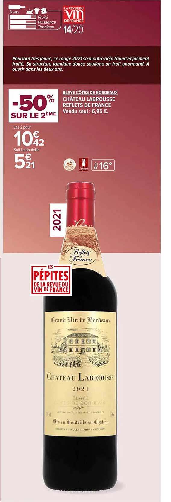 blaye côtes de bordeaux château labrousse reflets de france