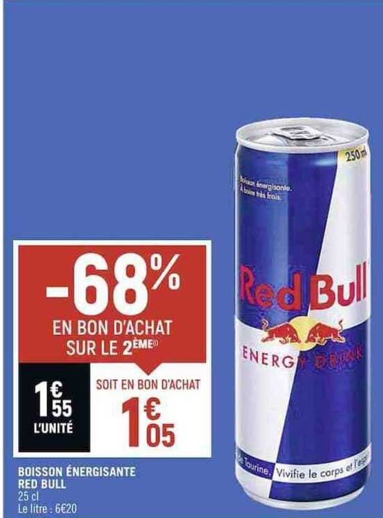 boisson énergisante red bull