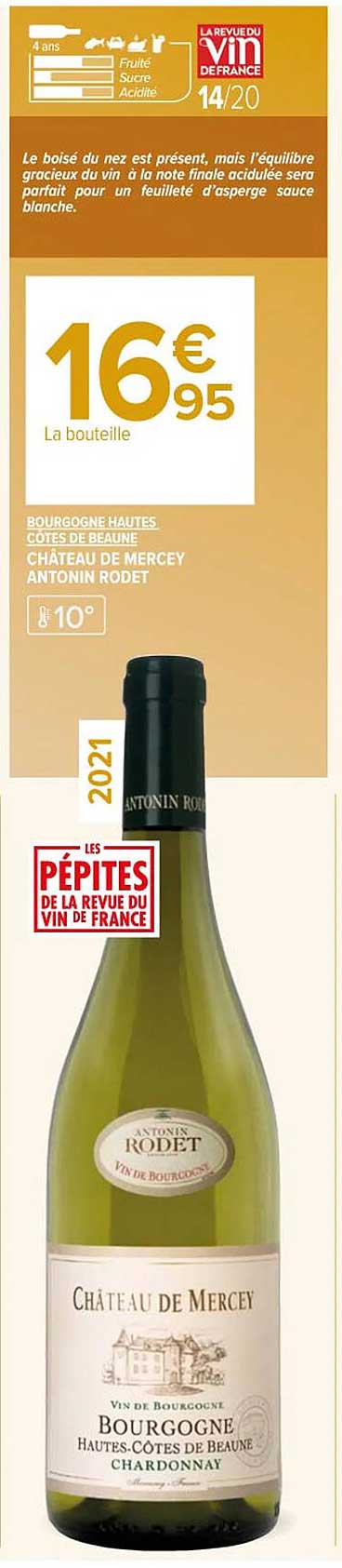 bourgogne hautes côtes de beaune château de mercey antonin rodet