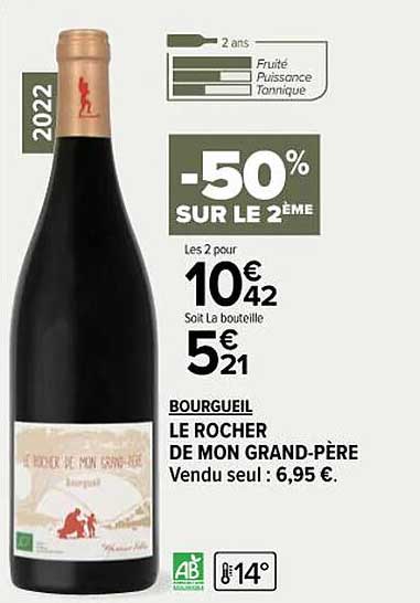 bourgueil le rocher de mon grand-père