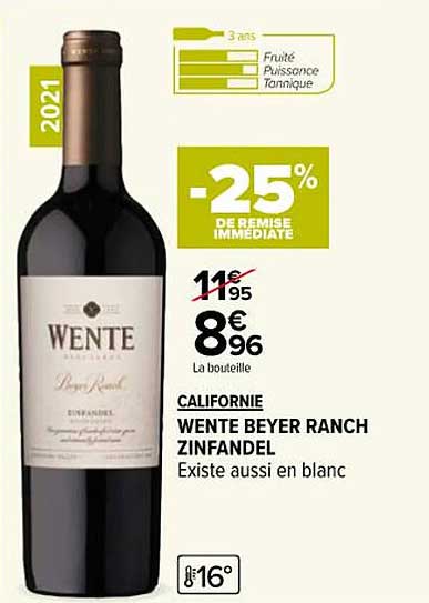 californie wente beyer ranch zinfandel