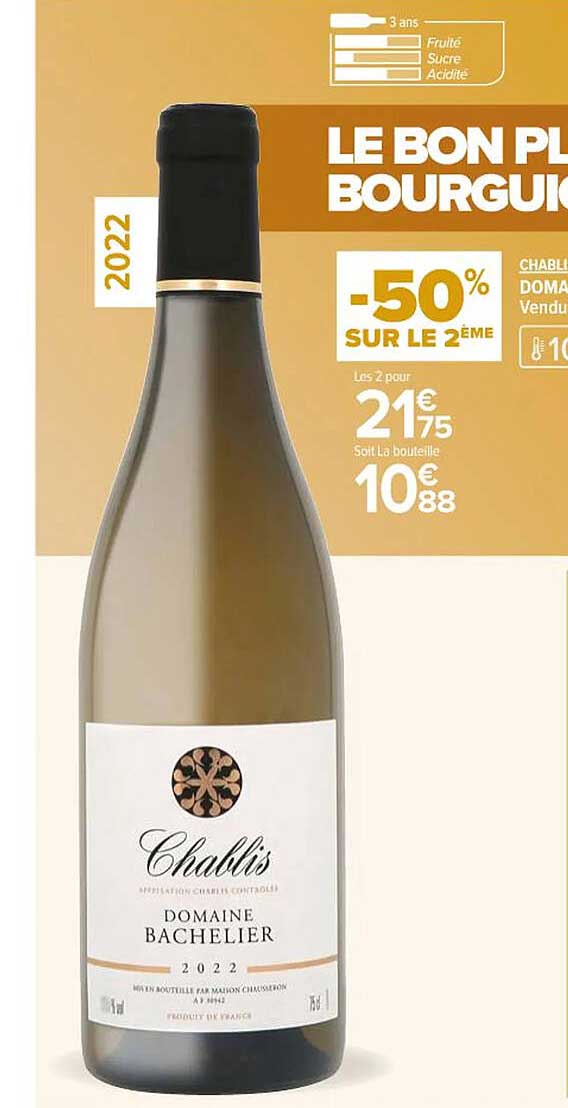 Chablis Domaine Bachelier 2022