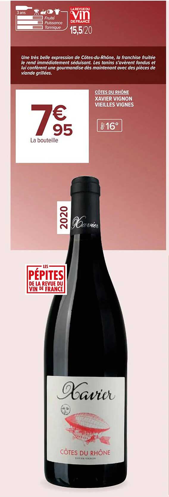 côtes du rhône xavier vignon vieilles vignes