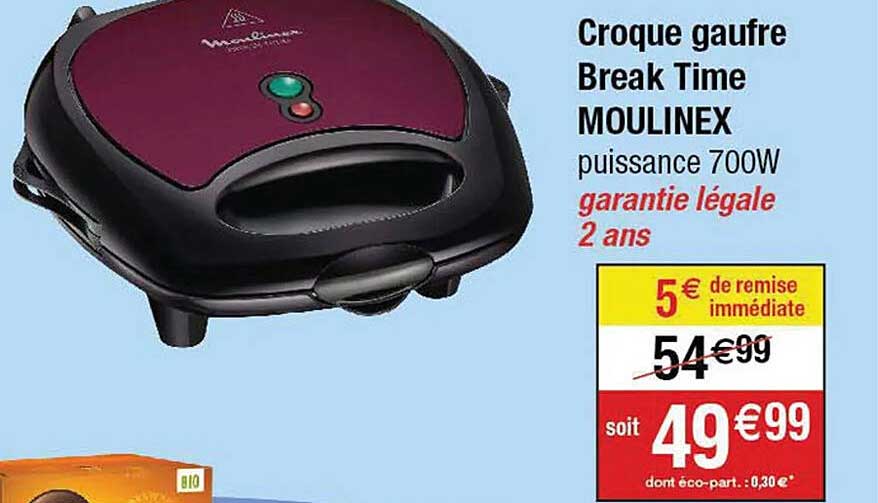 croque gaufre break time moulinex
