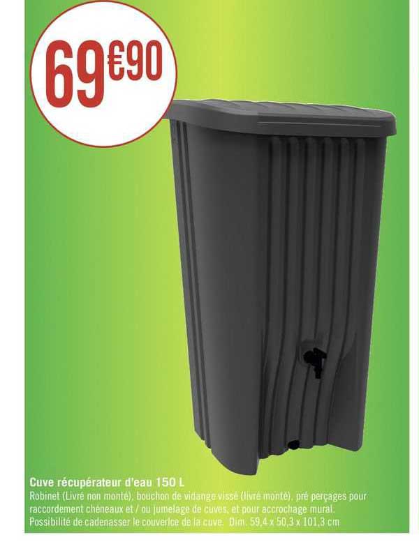 cuve récupérateur d'eau 150l