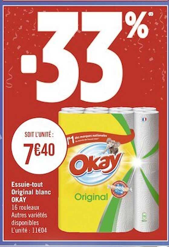 essuie-tout original blanc okay