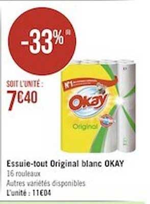 Essuie-tout Original Blanc Okay