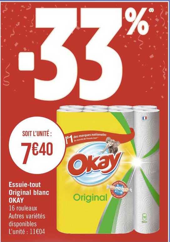 essuie-tout original blanc okay