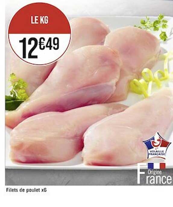 Filets De Poulet X 6
