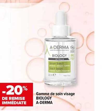 gamme de soin visage biology a-derma