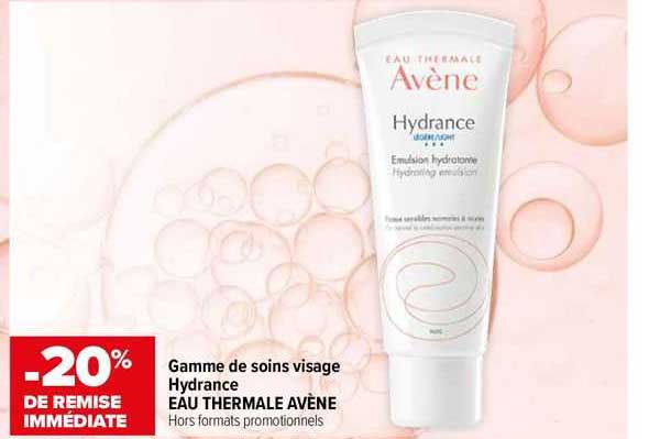 Gamme De Soins Visage Hydrance Eau Thermale Avène