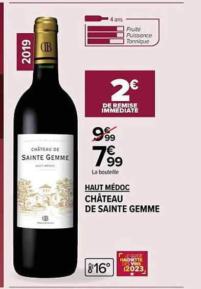 haut médoc château de sainte gemme