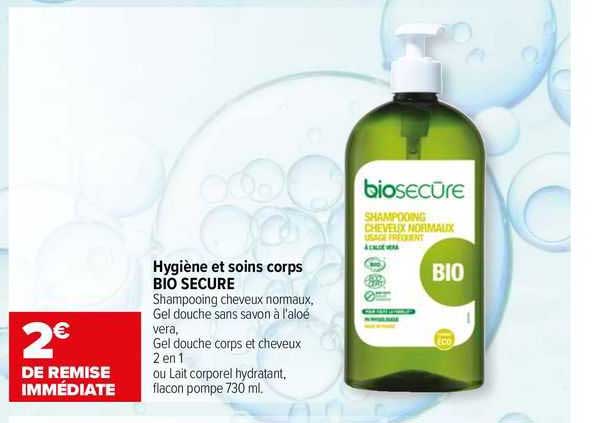 hygiène et soins corps bio secure