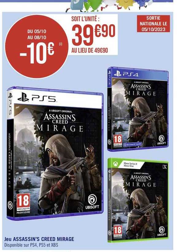 jeu assassin's creed mirage