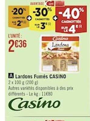 Lardons Fumés Casino