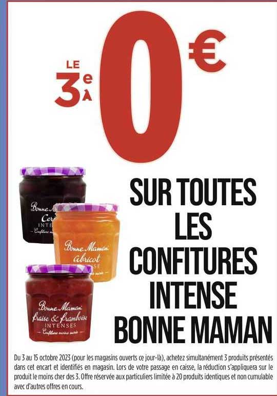 les confitures intense bonne maman