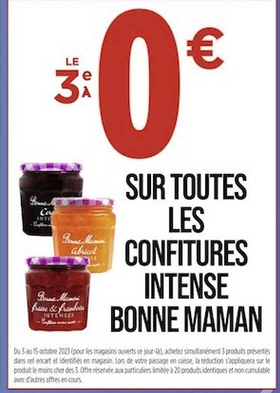 les confitures intense bonne maman