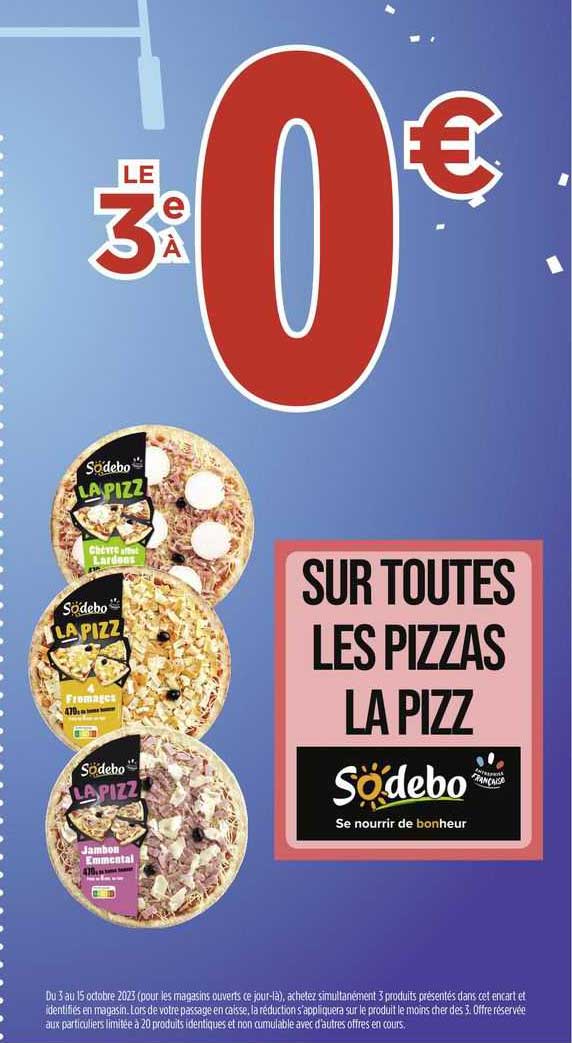 Les Pizzas La Pizz Sodebo