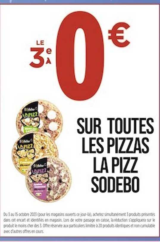 Les Pizzas La Pizz Sodebo