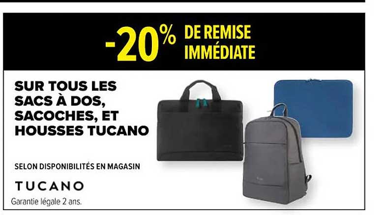les sacs à dos, sacoches, et housses tucano