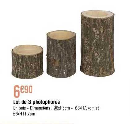 Lot De 3 Photophores