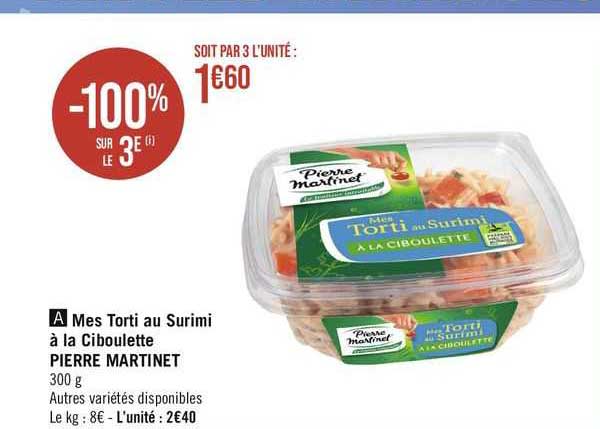 mes torti au surimi à la ciboulette pierre martinet