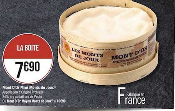 mont d'or mini monts de joux ou mont d'or moyen monts de joux