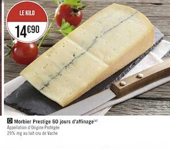 morbier prestige 60 jours d'affinage