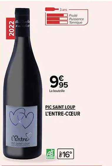pic saint loup l'entre-coeur