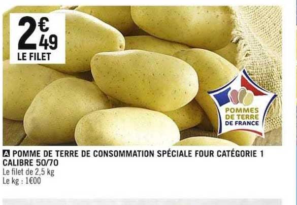 Pomme De Terre De Consommation Spécial Four