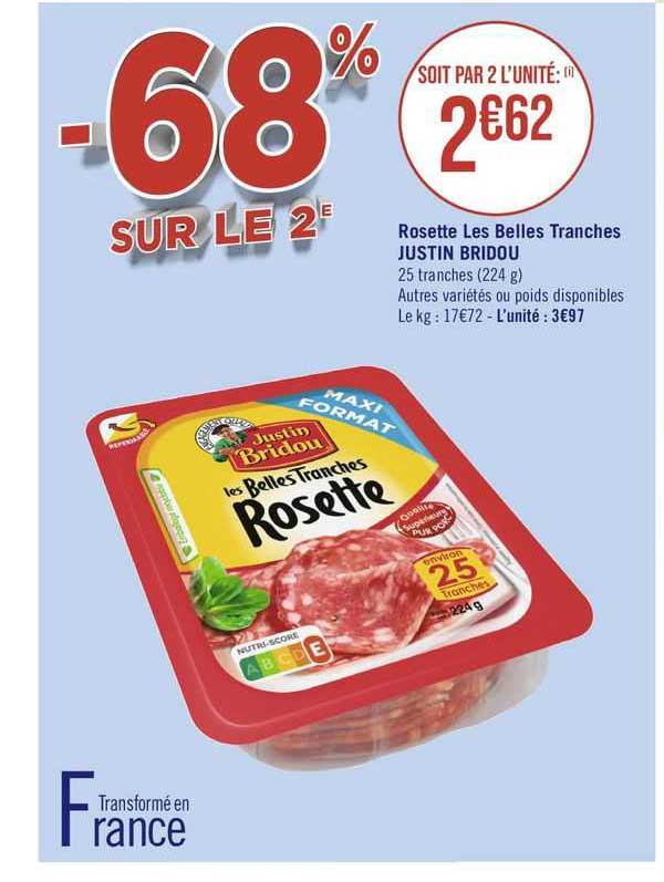 rosette les belles tranches justin bridou