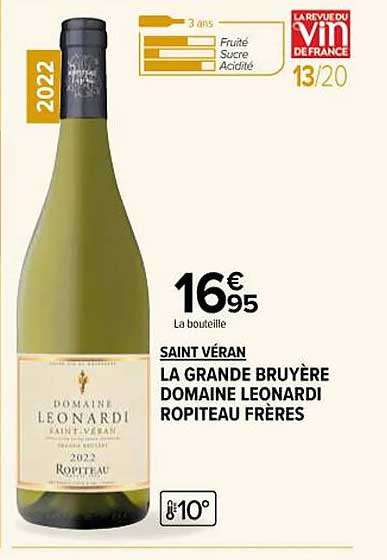 saint véran la grande bruyère domaine leonardi ropiteau frères